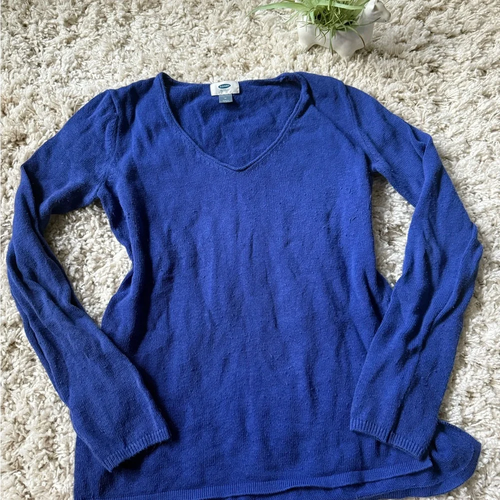 Blue Old Navy comfy cute cozy long sleeve sweater top